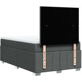 vidaXL Box spring postelja z vzmetnico temno siva 120x190 cm blago | Shoptok.si