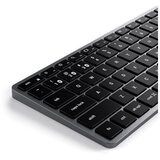 Satechi Brezžična tipkovnica Slim X1 Bluetooth BACKLIT, ZDA, vesoljsko siva | Shoptok.si