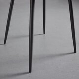 Bessagi Home stol ria, temno siva, žamet | Shoptok.si