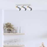 Candellux Lighting Bijela/u prirodnoj boji stropna svjetiljka s metalnim sjenilom 48x5.5 cm Claro – | shoptok.hr