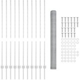  Zavarena žičana ograda 25 x 1,4 m (Š x V) Vruće pocinčani čelik | Shoptok.si