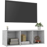 TV ormarić boja betona 107 x 35 x 37 cm od konstruiranog drva | shoptok.hr