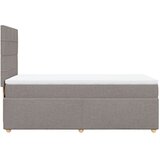  Krevet s oprugama i madracem smeđesivi 100 x 200 cm od tkanine | shoptok.hr