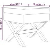 vidaXL stolček s prostorom za shranjevanje temno siv 45x45x49 cm blago | Shoptok.si