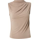 Pieces Top 'PCMADISON' taupe siva