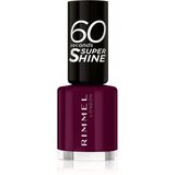 Rimmel London 60 Seconds Super Shine lak za nohte s hitrim sušenjem 8 ml odtenek 712 Berry Pop Cene
