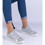 Gemre Silver women's sneakers with Velcro Iriza | Shoptok.si