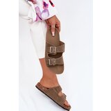 Boto Women's sandals on cork platform with golden buckles pink Lisavionea | shoptok.hr