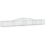  Obokane gabion košare 9 kosa 400x50x40/60 cm pocinkano železo, (20757852) | Shoptok.si