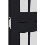 vidaXL Paravan 3-delni črn trden les pavlovnije | Shoptok.si