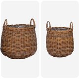  Vazon koš s pohranom 2 pcs Smeđa Lacak Ratan | Eponuda.com