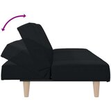  Kauč na razvlačenje od tkanine crni | shoptok.hr