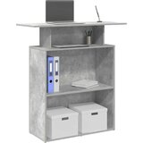 vidaXL Recepcijski stol beton sivi 100x40x104 cm konstruirano drvo | shoptok.hr