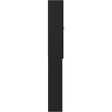  Kabinetska WC ALKMAAR Crna 66 x 25,5 x 190 cm Konstruirano drvo | shoptok.hr