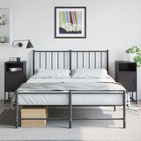  The Living Store Nočna omarica 2 kosa črna 36x39x78 cm jeklo - Nočna Omarica, (21497292) | Shoptok.si