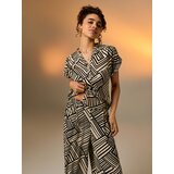 Sinsay Viskozne wide leg hlače s apstraktnim uzorkom | shoptok.hr