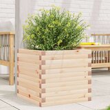  Vrtno cvetlično korito 50x50x45,5 cm trdna borovina | Shoptok.si