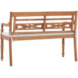 BATAVIA klupa s jastucima 120 cm tikovina | shoptok.hr
