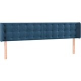 LED posteljno vzglavje temno modro 163x16x78/88 cm žamet, (20952085) | Shoptok.si