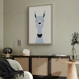  Slika - Lovely Llama (1 Part) Vertical 60x90 U prirodnom drvenom okviru | shoptok.hr
