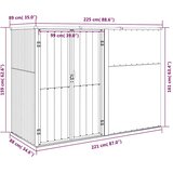  Vrtno spremište zeleno 225 x 89 x 161 cm od pocinčanog čelika | shoptok.hr