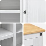  Kuhinjski kolica 2 pcs Bijela i vosak od meda Čvrsta bor | Eponuda.ba