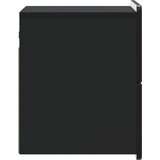  Stenski nočni omarici Črna 33 x 34,5 x 43 cm Inženirski les, (5000210008) | Shoptok.si