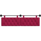  Držeće uzglavlje Zidne Vinska crvena 170 x 55 x 7 cm Baršun - boja crnog vina 160 cm bez LED | shoptok.hr