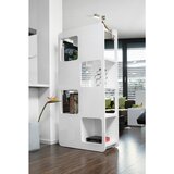 Livetastic SOBNA PREGRADA 81/168/36 cm bela, visoki sijaj | Shoptok.si