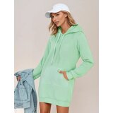 DStreet Bluza damska długa z kapturem oversize TIMMY miętowa | Eponuda.ba