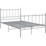  Okvir za krevet sivi metalni 120 x 200 cm | shoptok.hr