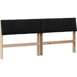 vidaXL tapecirani uzglavlje crna 200 cm čvrsto borovo drvo | shoptok.hr