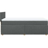 vidaXL Krevet s oprugama i madracem tamnosivi 100 x 200 cm od tkanine | shoptok.hr