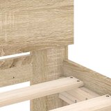  Okvir kreveta s uzglavljem boja hrasta 150x200 cm | shoptok.hr