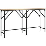 vidaXL Konzolna mizica sonoma hrast 140x29x75 cm inženirski les, (20988890) | Shoptok.si