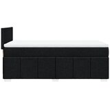  Krevet s oprugama i madracem crni 90x200 cm od tkanine | shoptok.hr