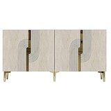 Hanah home konzola meyra 150 white travertine gold | Eponuda.com