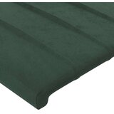 vidaXL uzglavlje s ušima tamnozeleno 183x23x78/88 cm baršunasto | shoptok.hr