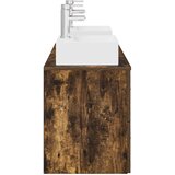 Set ormarića za kupaonicu 3 kom. Dimljeni hrast Smeđa 49,5 x 41 x 62,5 cm | shoptok.hr