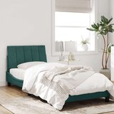  Okvir za krevet s uzglavljem tamnozeleni 90x200 cm baršunasti | shoptok.hr