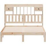 vidaXL Krevet s regalom za knjige bez madraca 135x190 cm od borovine | shoptok.hr