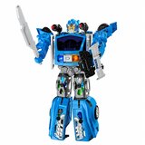 Avtomobilski robot 2v1 policijski avto izstreljevalec majhni roboti luči zvoki | Shoptok.si