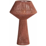 Light & Living Crvena stolna lampa sa sjenilom od jute (visina 47 cm) Fugia –