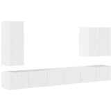  Namestitev na steno 6 pcs Visok sijaj bela - - Bela - 67.93 - 78,5 x 30 x 29,5 cm - 2025--Uvoz_2 | Shoptok.si