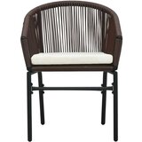 PVC Vrtni stol 2 kosa rjav PVC ratan | Shoptok.si