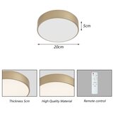 Brilagi LED prigušiva stropna svetiljka POOL LED/24W/230V Ø 20 cm zlatna + daljinski upravljač | Eponuda.com