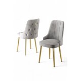 Hanah home Newa set stolica, 46x94x46 cm, 6 dijelova, srebrno-siva | Eponuda.ba