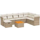  9-dijelni set vrtnih sofa s jastucima bež od poliratana | shoptok.hr
