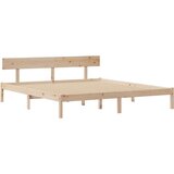 vidaXL Knjižna postelja brez vzmetnice 180x200 cm trdna borovina | Shoptok.si