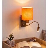 Brilagi - LED fleksibilna zidna lampa NUBILA 1xE27/25W/230V + LED/3W mesing/narandžasta | Eponuda.com